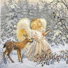 4x Single Paper Napkins for