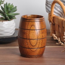 Wooden Barrel Shaped Beer Mug