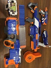 Nerf N-Strike Elite Bundle, Hyperfire, Rapid strike, Firestrike And Slingstrike