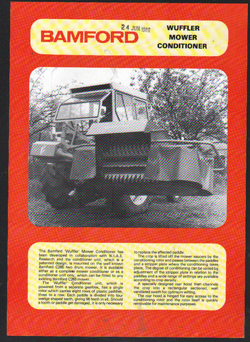 Bamford wuffler mower - bamford,