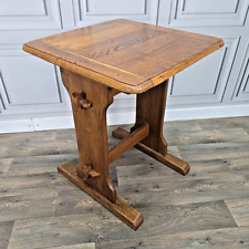 Antique Solid Refectory Arts & Crafts Wooden Occasional Pub Hall Dining Table