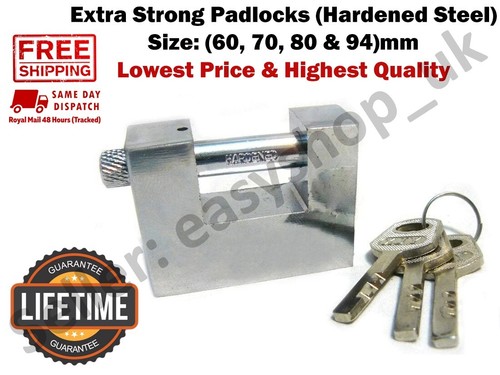 Heavy duty padlock - heavy, shutter