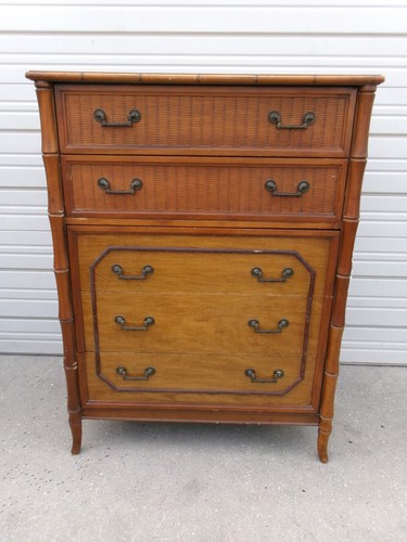 Tlc broyhill faux bamboo chest - tlc,