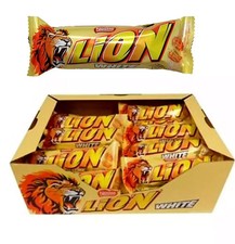 NESTLE LION WHITE CHOCOLATE BARS 40X42g FULL BOX FAST DISPATCHED