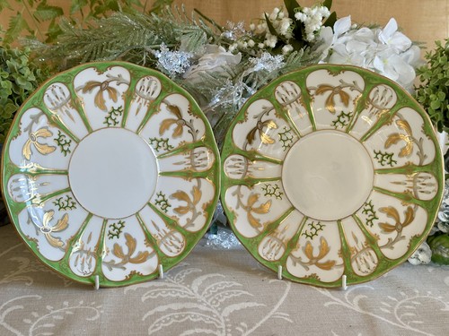 Antique davenport plates pair - davenport,