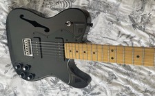 Fender Modern Player Telecaster Thinline Transparent Black new bridge saddles