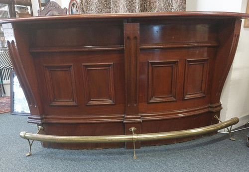 Vintage curved mahogany drinks - vintage,