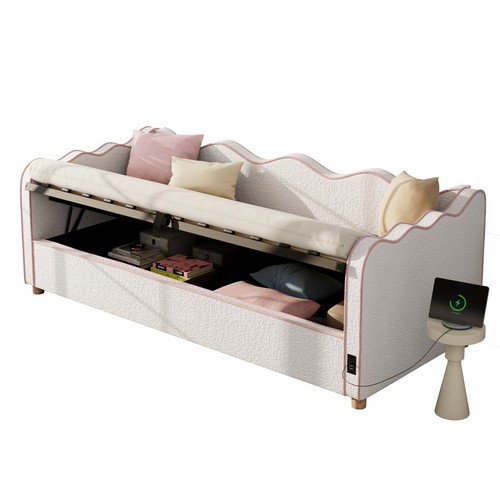 3ft single boucle daybed - single,