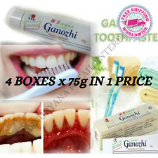 4 boxes x 75g  Ganozhi Toothpaste With Ganoderma Travel Size Free Shipping
