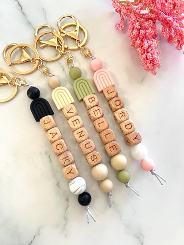 Personalised keyring bag tag - keyring,