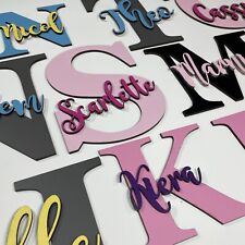 *ANY NAME & COLOUR* Personalised painted wooden letter with script name