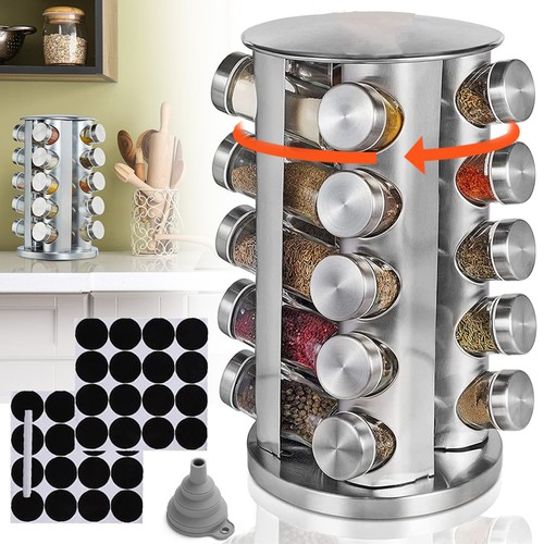 Jar revolving spice rack - spice,