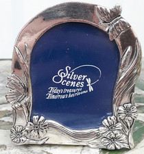 Silver Scenes Small Floral Photo Frame