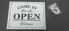 WE ARE OPEN / SORRY WE ARE CLOSED SHOP WINDOW SIGN - ANY COLOUR AVAILABLE