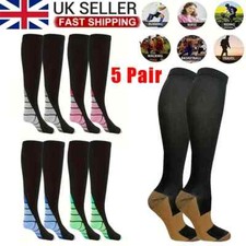 Compression Socks Men & Women Varicose Veins Anti-Fatigue Flight Travel Running
