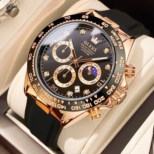 Olevs mens watches luxury - olevs,