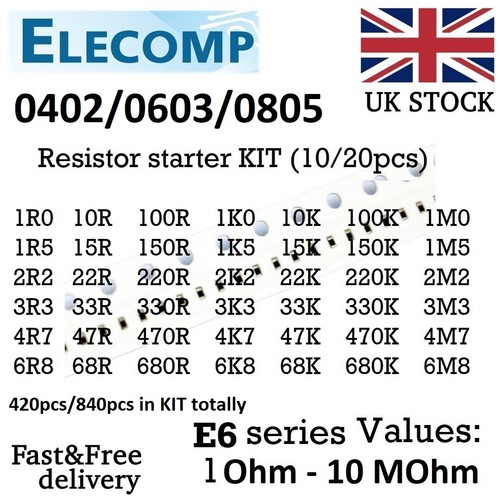 0603 0805 resistor starter - 0603,