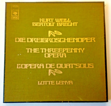 Kurt Weill & Bertolt Brecht - The Threepenny Opera Lotte Lenya CBS box set LP