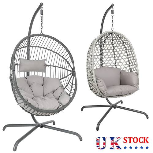 Hanging egg chair dark - hanging, grey