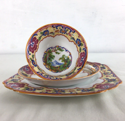 Vintage grosvenor teacup plate - vintage,
