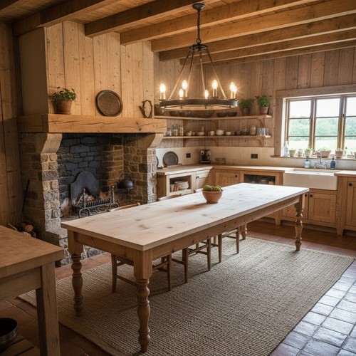 Rustic pine 3 plank - pine,