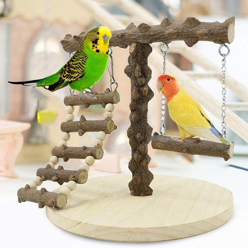 Natural wood bird playground - natural,