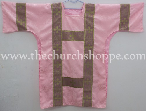 Dalmatic rose vestment with - dalmatic,