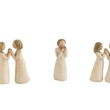 Willow Tree Figurine Bundle 4 x Sisters by Heart + Angel of the Heart Susan Set