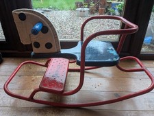 Vintage 1970s Triang Gee Gee Metal Frame Rocker Rocking Horse Pony 