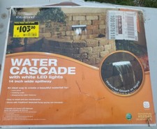 Total Pond Waterfall Spillway LED Lighted Light Outdoor Water Garden 14" LW14WTP