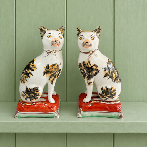 Antique pair staffordshire - antique,