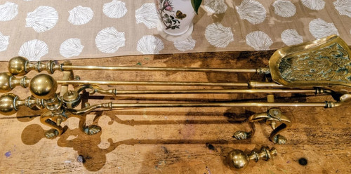 Brass 70cm victorian antique - 70cm,