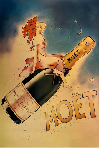 Moet chandon champagne art - moet,