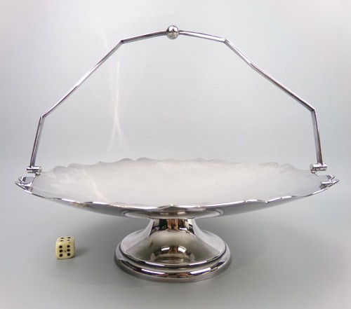 Silver plated cake - silver, basket