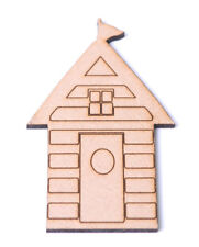 MDF Beach Hut Craft Shapes