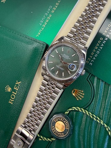 Rolex datejust mint green - rolex,