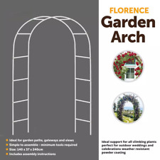 2.4M Garden Arch Trellis Metal