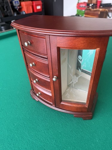 Mahogany jewelry box - jewelry, with