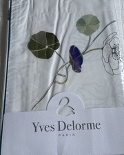 YVES DELORME PAVOT STANDARD PILLOWCASE MULTI FLORAL  COTTON  LUXURY