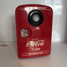 Coca-cola Mini Fridge (not Working)With Built In Working Speaker/ Bluetooth
