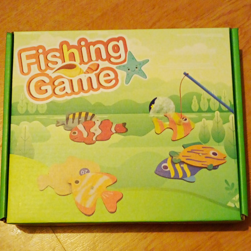 Magnetic wooden fishing game - wooden,