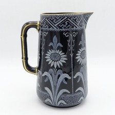 Antique Victorian Powell Bishop & Stonier Aster 1879 Ceramic Jug