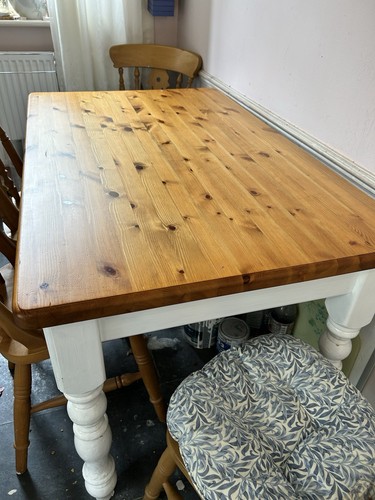 Farmhouse table with - table, chairs