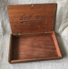 Vintage Cigar Box Wooden La Pantera Colorado Claro Monarehs Impressed Logo