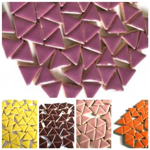 Triangle ceramic mosaic tiles - ceramic,