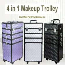 4 in 1 Makeup Trolley X Large Beauty Trolley Case Hairdressing Case with Wheels