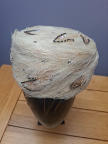 Vintage 1950s pillbox hat - 1950s,