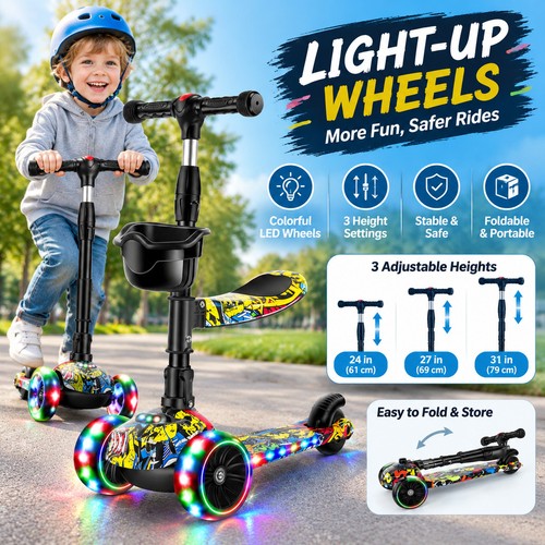 Foldable kids wheel kick - 3,