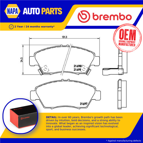 Brake pads set fits - brake,