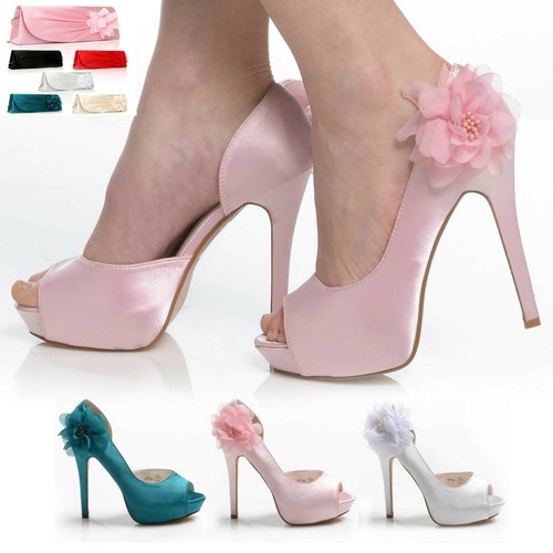 New womens ladies satin flower - satin,